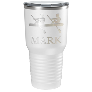 Personalized Crew Silhouette Laser Engraved on Stainless Steel Crew Tumbler