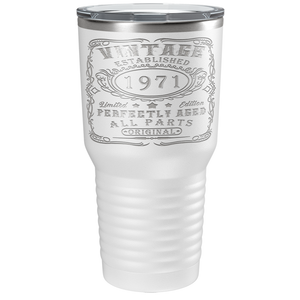 1971 Vintage Perfectly Aged 50th on Stainless Steel Tumbler