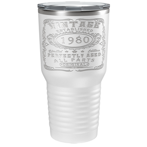 1980 Vintage Perfectly Aged 41st on Stainless Steel Tumbler