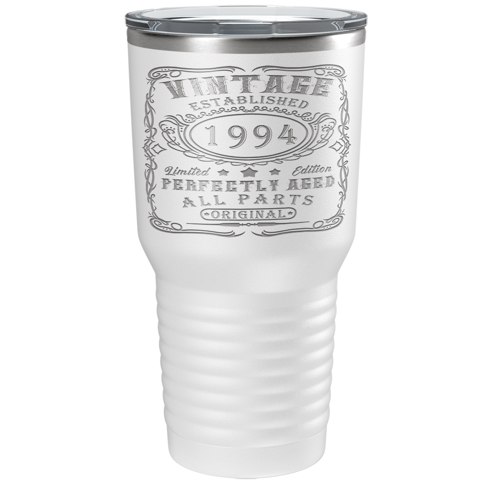 1994 Vintage Perfectly Aged 27th on Stainless Steel Tumbler
