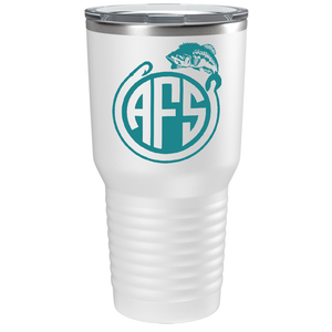 Monogram Fishing on Stainless Steel Fishing Tumbler