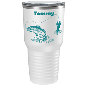 Personalized Fishing on Stainless Steel Fishing Tumbler