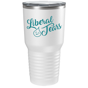 Liberal Tears Crying on White 30 oz Stainless Steel Tumbler
