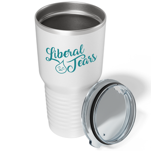 Liberal Tears Crying on White 30 oz Stainless Steel Tumbler