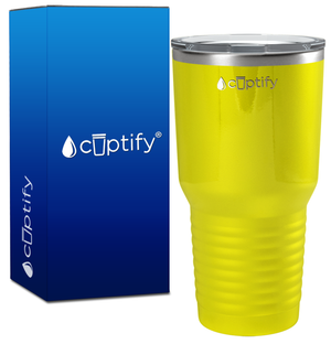 Yellow Gloss 30oz Stainless Steel Tumbler