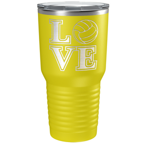 LOVE Volleyball Laser Engraved on Stainless Steel Volleyball Tumbler