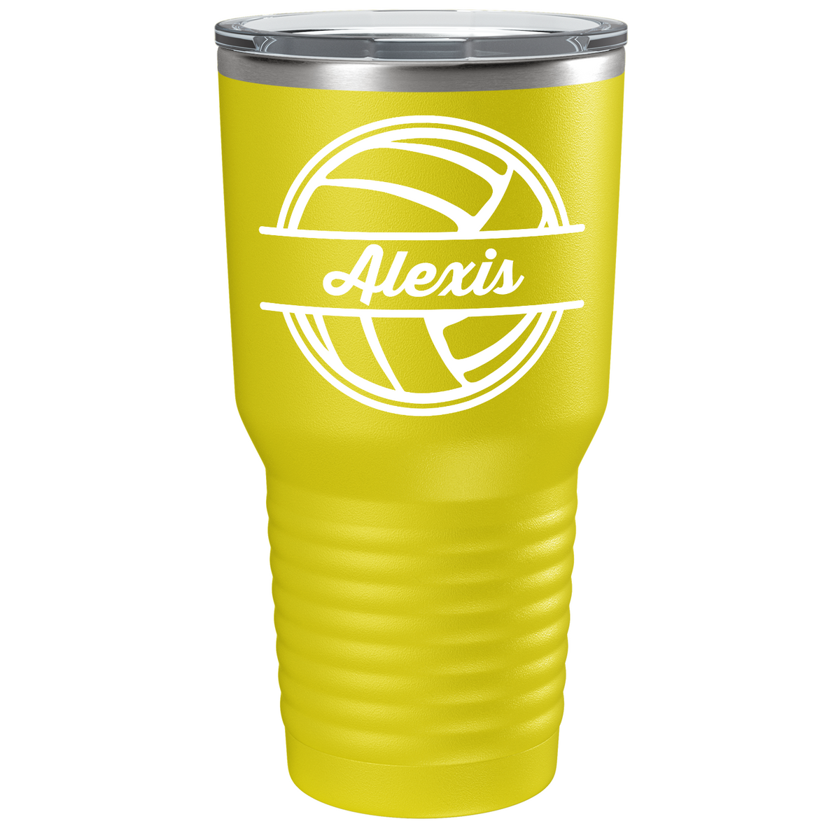 Personalized Volleyball on Stainless Steel Volleyball Tumbler
