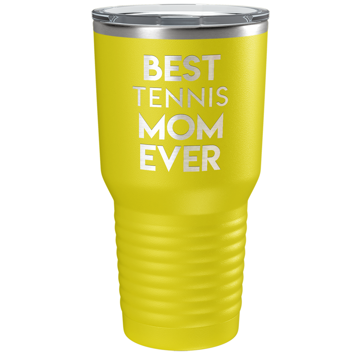 Best Tennis Mom Ever Laser Engraved on Stainless Steel Tennis Tumbler