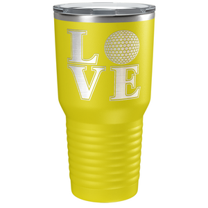 Love Golf Laser Engraved on Stainless Steel Golf Tumbler