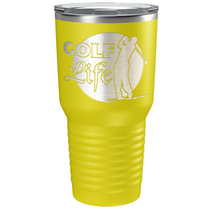 Golf Life Laser Engraved on Stainless Steel Golf Tumbler