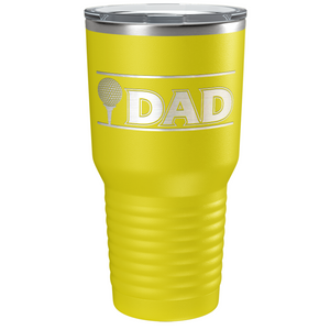 Golf Dad with Golf Ball Laser Engraved on Stainless Steel Golf Tumbler