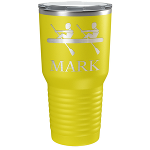 Personalized Crew Silhouette Laser Engraved on Stainless Steel Crew Tumbler