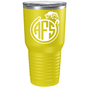 Monogram Fishing on Stainless Steel Fishing Tumbler