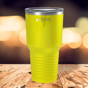 Yellow Gloss 30oz Stainless Steel Tumbler