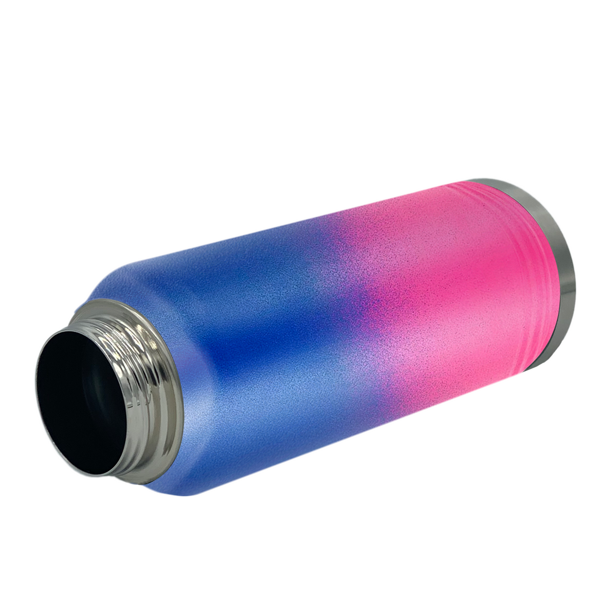 Cuptify Personalized Laser Engraved on Blue Pink Ombre Sports Bottle