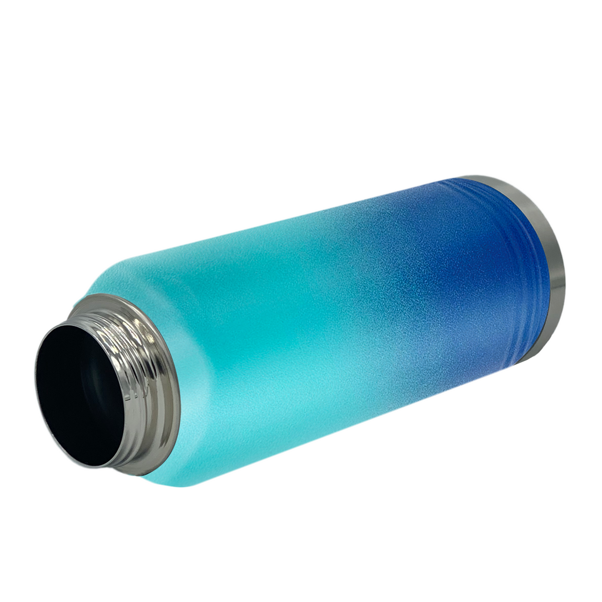 Cuptify Personalized Laser Engraved on Cyan Blue Ombre Sports Bottle