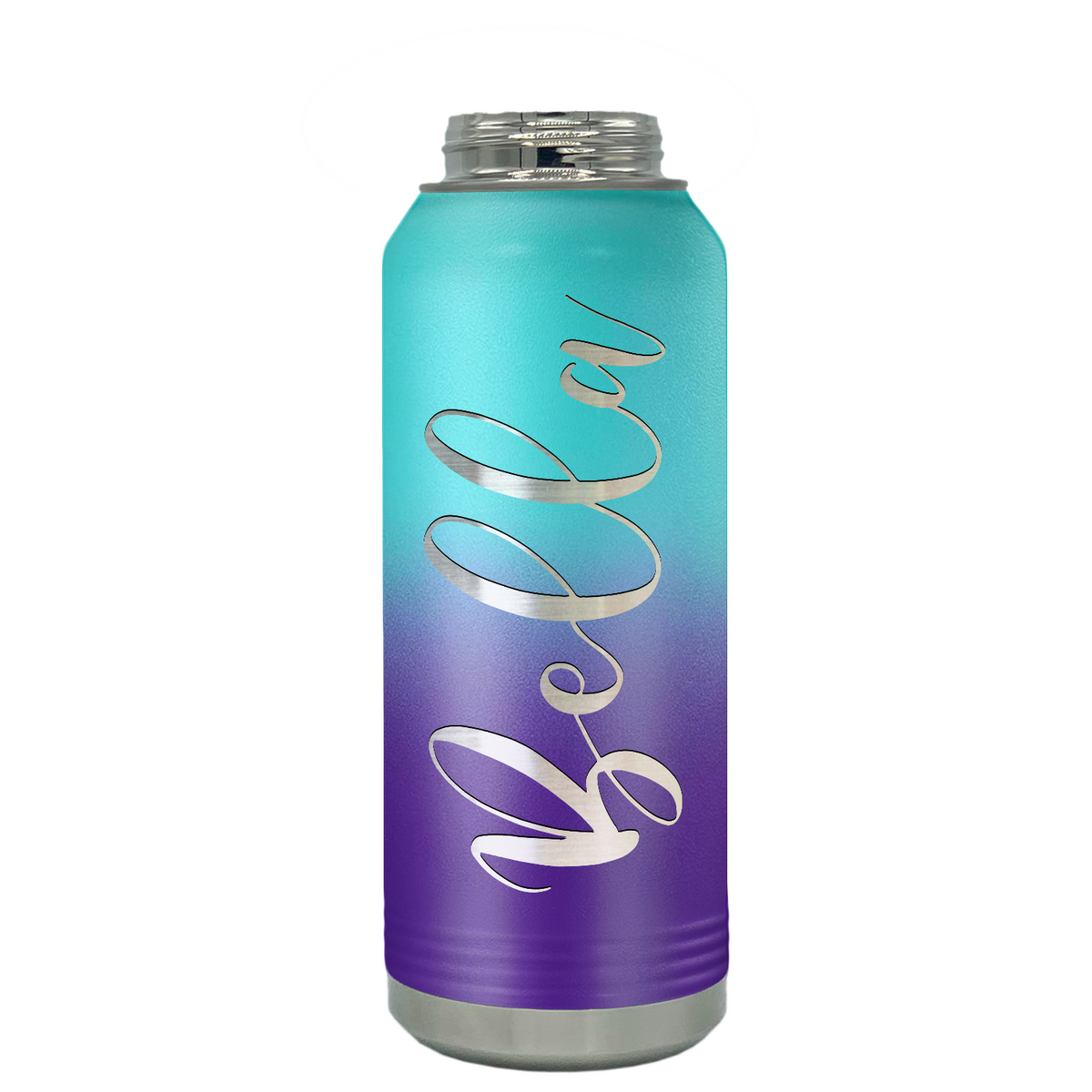 Cuptify Personalized Laser Engraved on Mermaid Ombre Sports Bottle