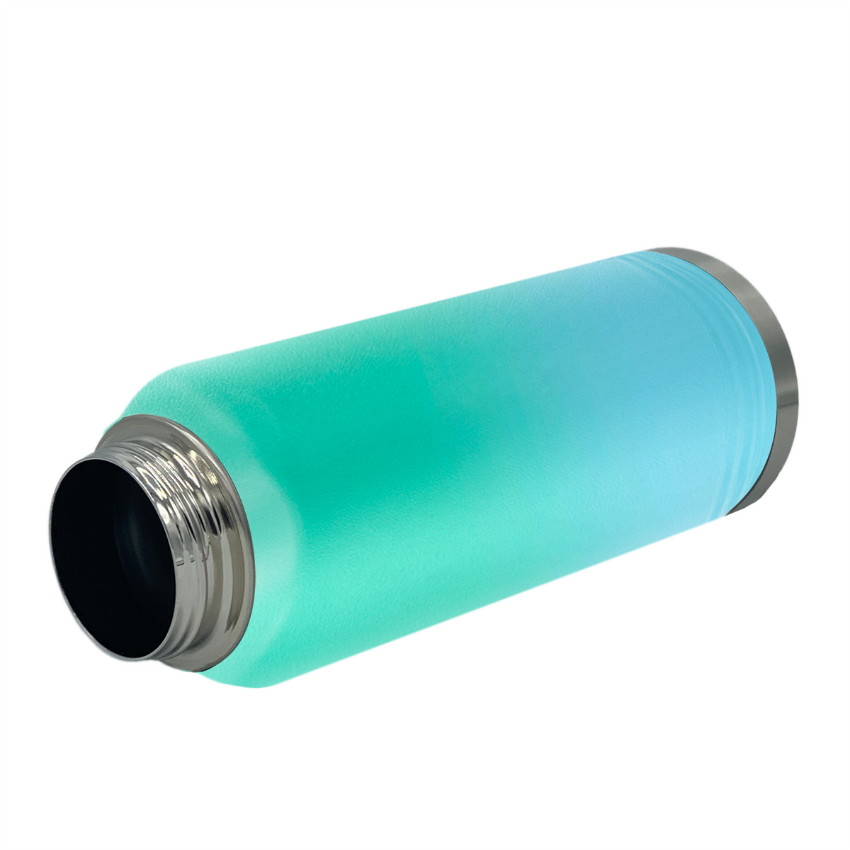 Cuptify Personalized Laser Engraved on Mint Blue Ombre Sports Bottle