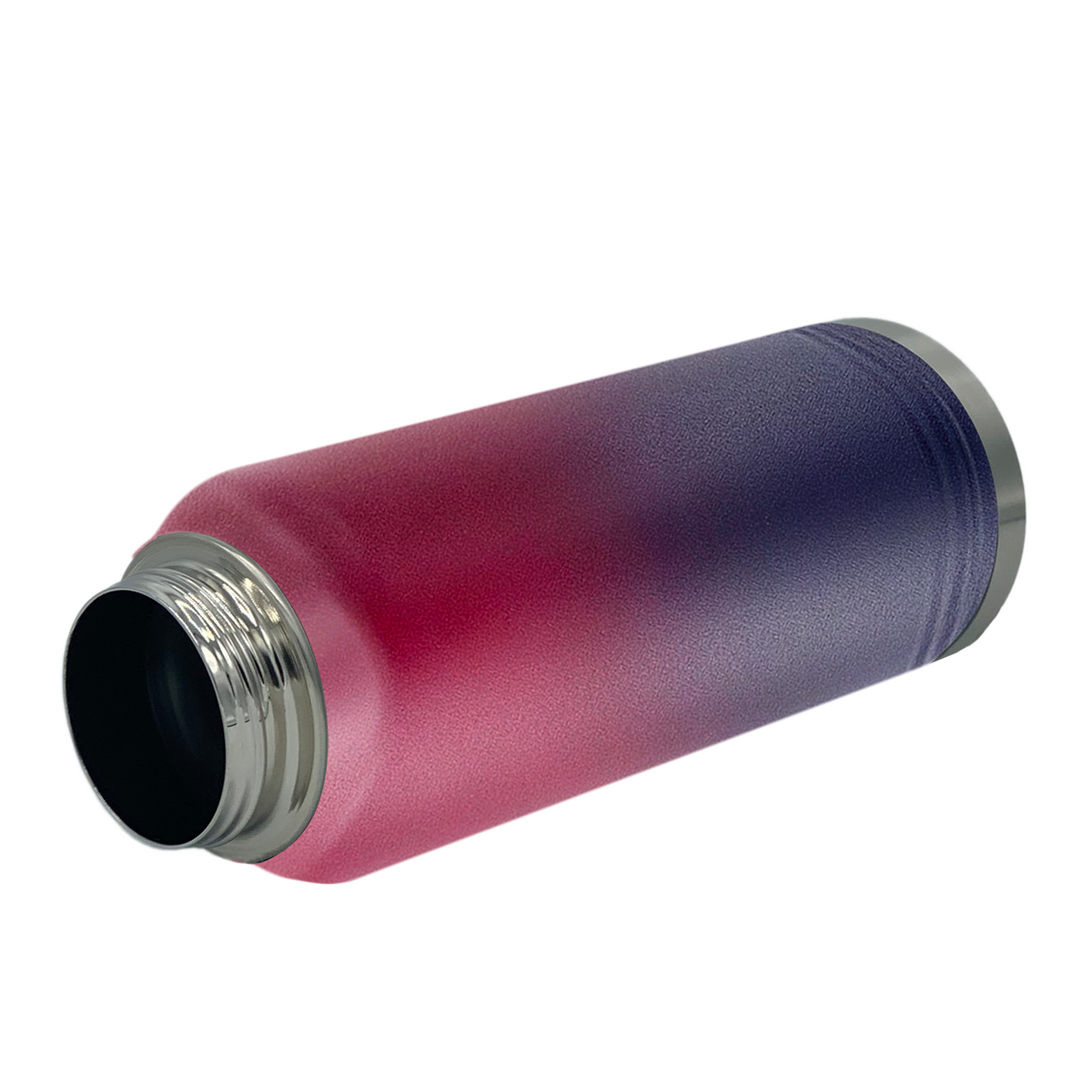 Cuptify Personalized Laser Engraved on Red Navy Blue Ombre Sports Bottle