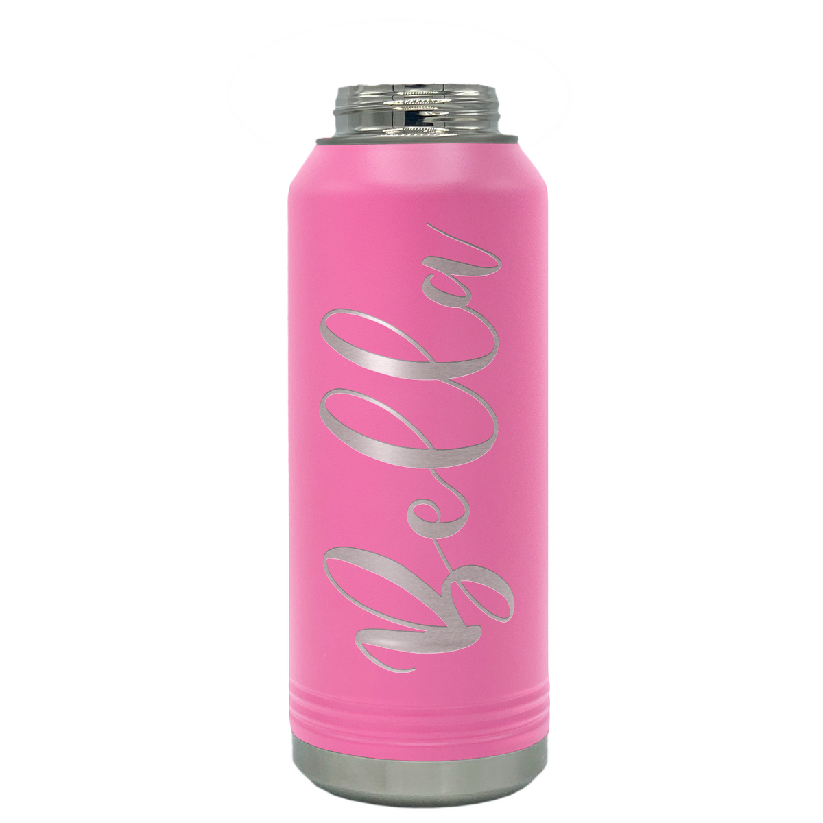 Cuptify Personalized Laser Engraved on Pink Sports Bottle
