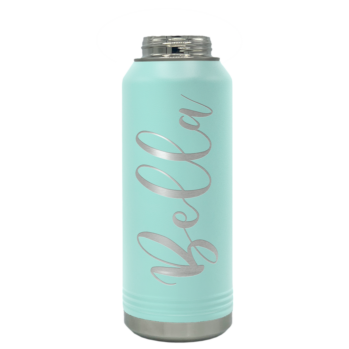 Cuptify Personalized Laser Engraved on Seafoam Sports Bottle