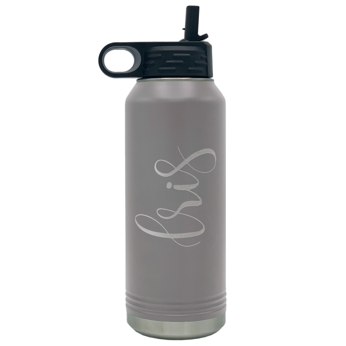 Cuptify Personalized Laser Engraved on Slate Sports Bottle