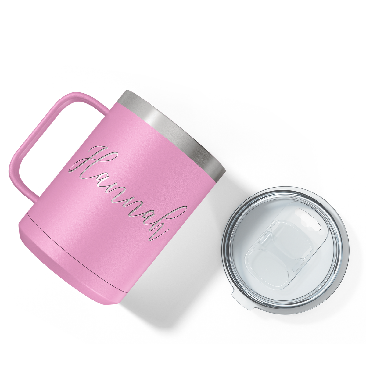 Cuptify Personalized Engraved 15 oz Stainless Steel Coffee Mug - Blush