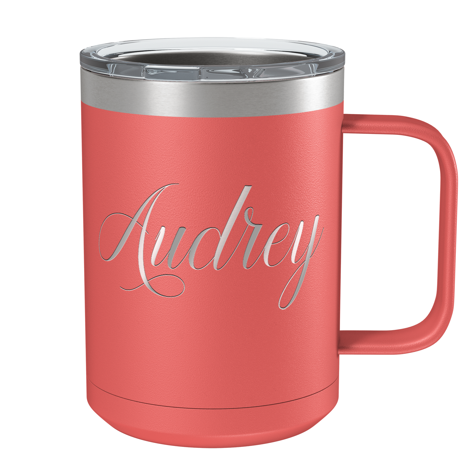 Cuptify Personalized Engraved 15 oz Stainless Steel Coffee Mug - Guava