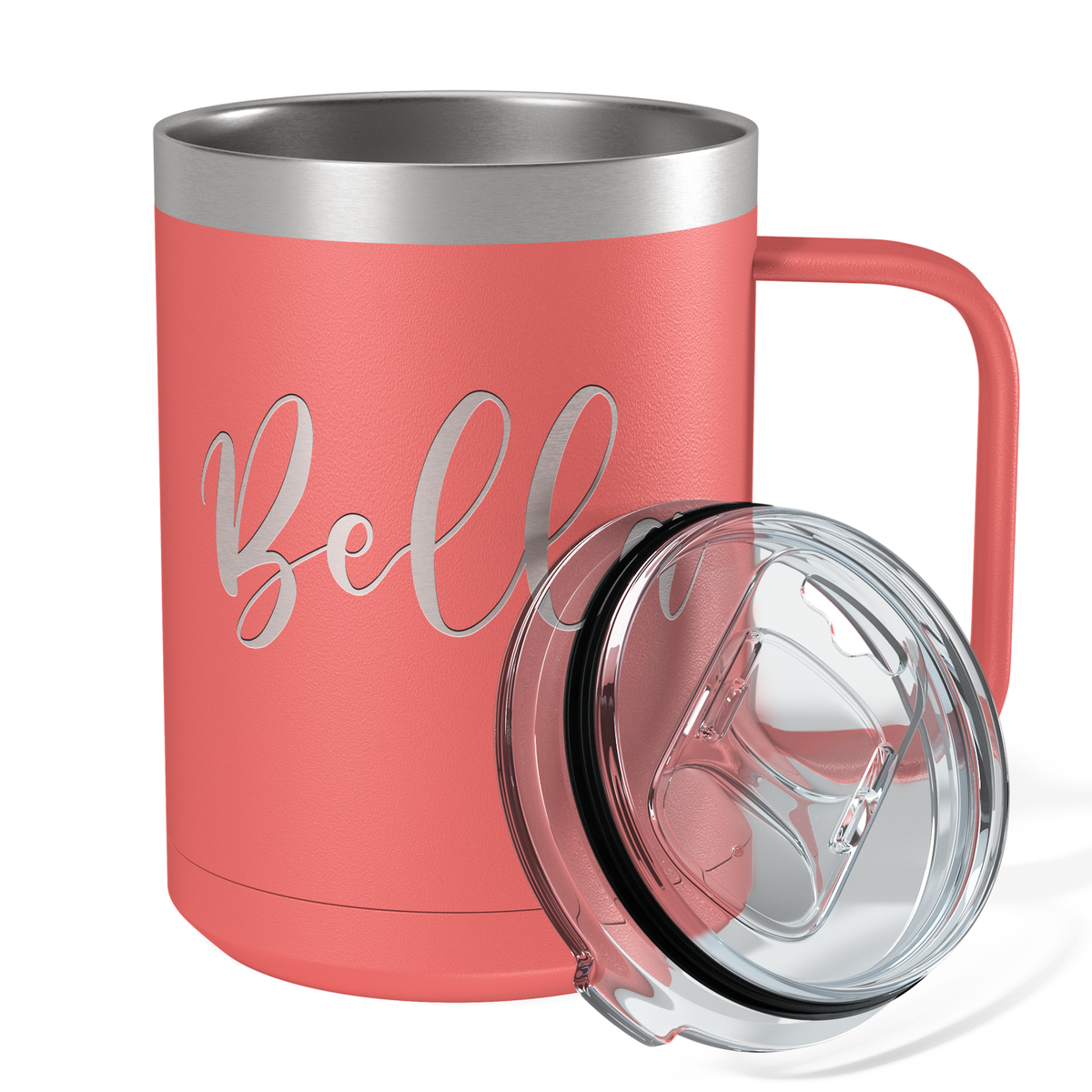 Cuptify Personalized Engraved 15 oz Stainless Steel Coffee Mug - Guava