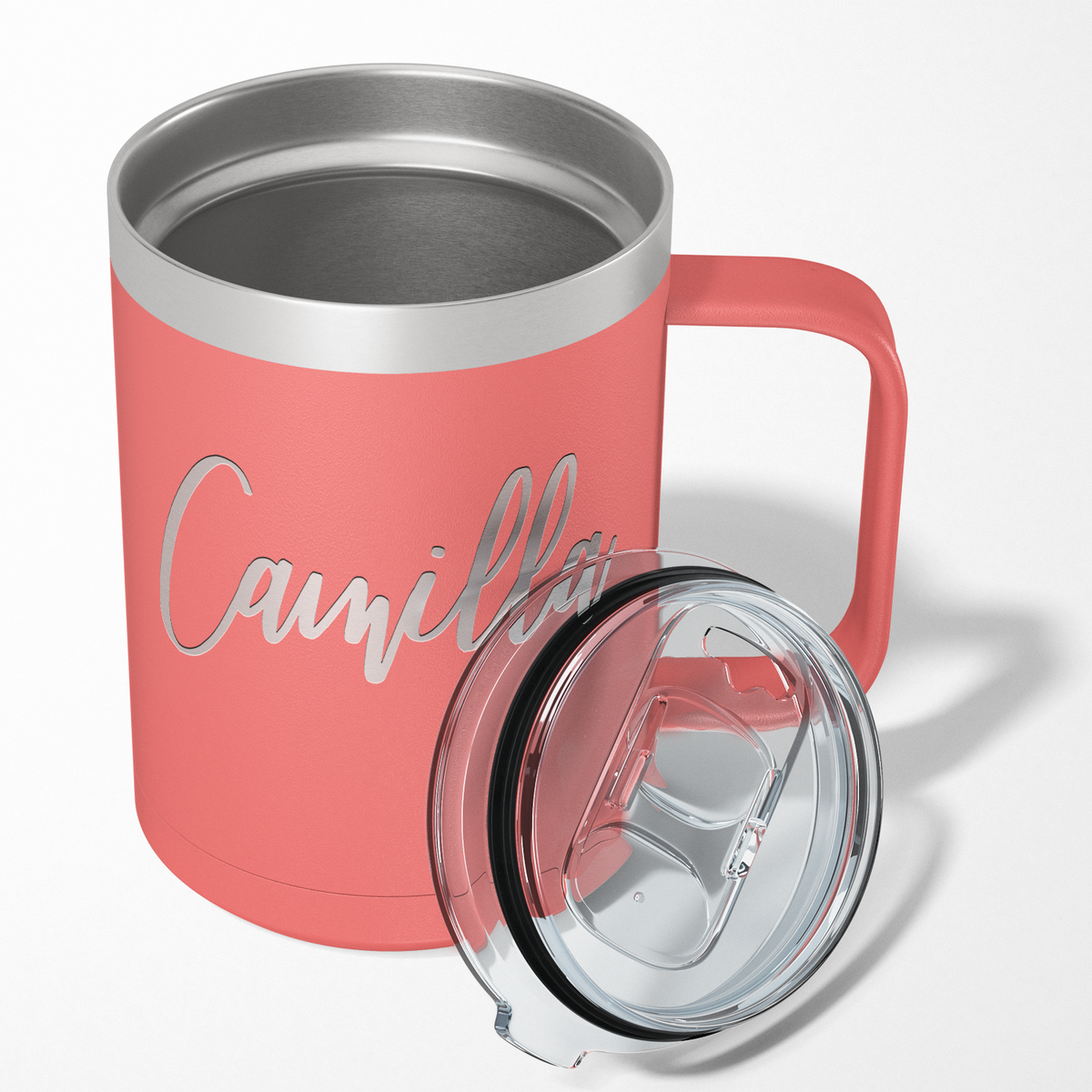 Cuptify Personalized Engraved 15 oz Stainless Steel Coffee Mug - Guava