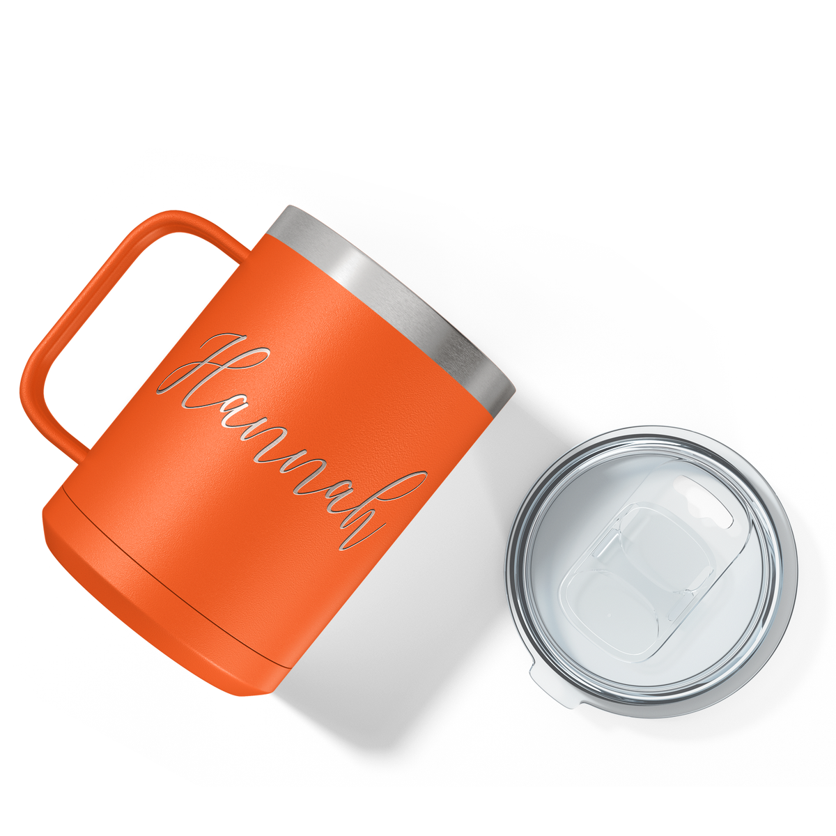 Cuptify Personalized Engraved 15 oz Stainless Steel Coffee Mug - Orange