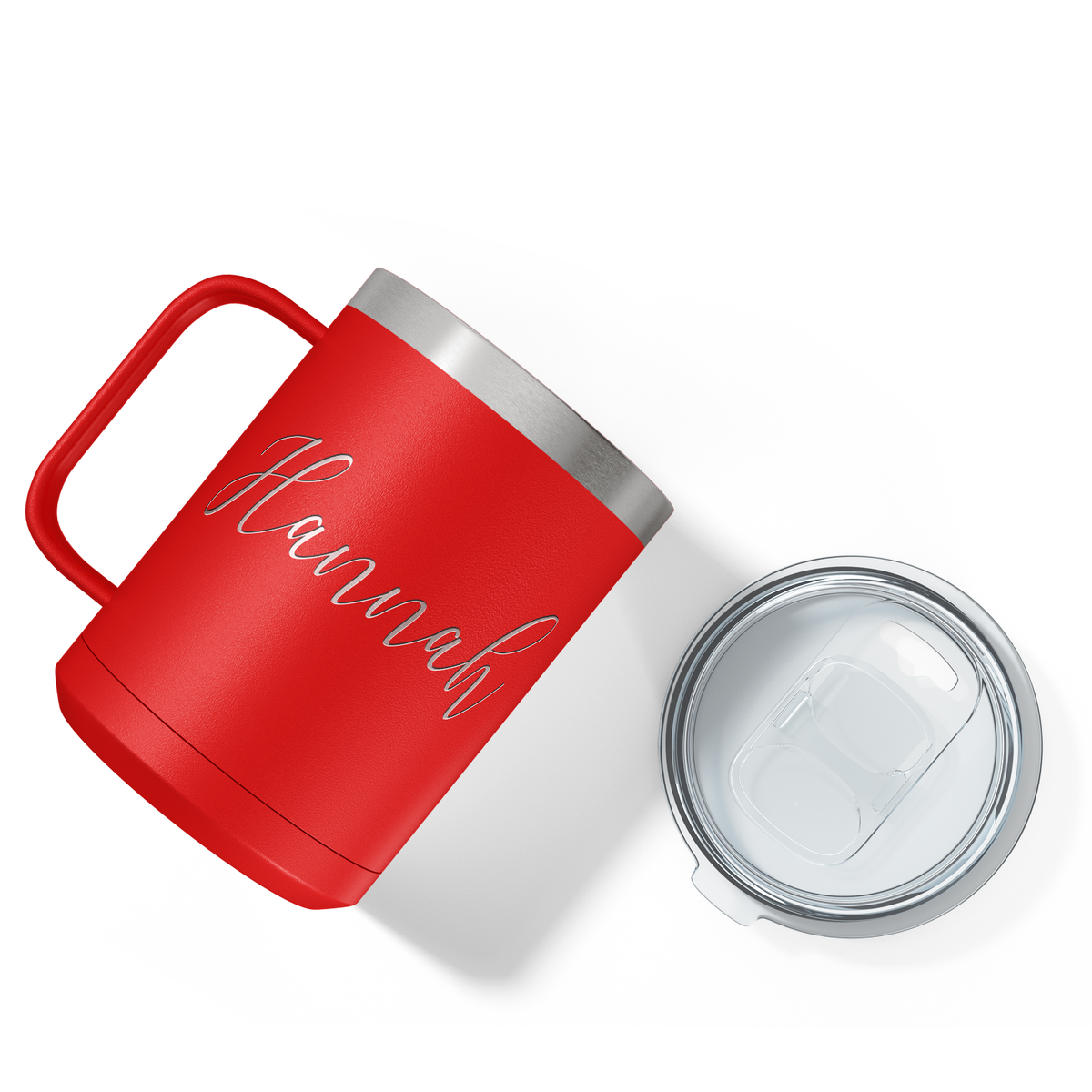 Cuptify Personalized Engraved 15 oz Stainless Steel Coffee Mug - Red