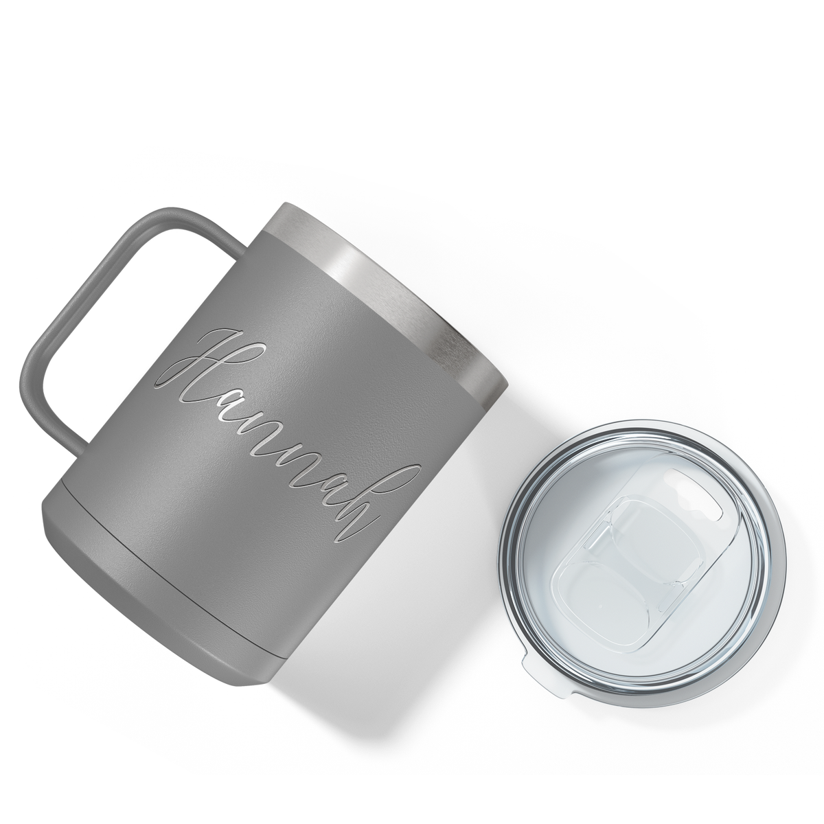 Cuptify Personalized Engraved 15 oz Stainless Steel Coffee Mug - Slate
