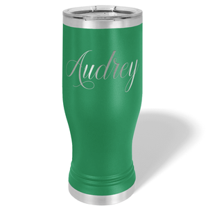 Personalized Engraved 20 oz Pilsner - Green