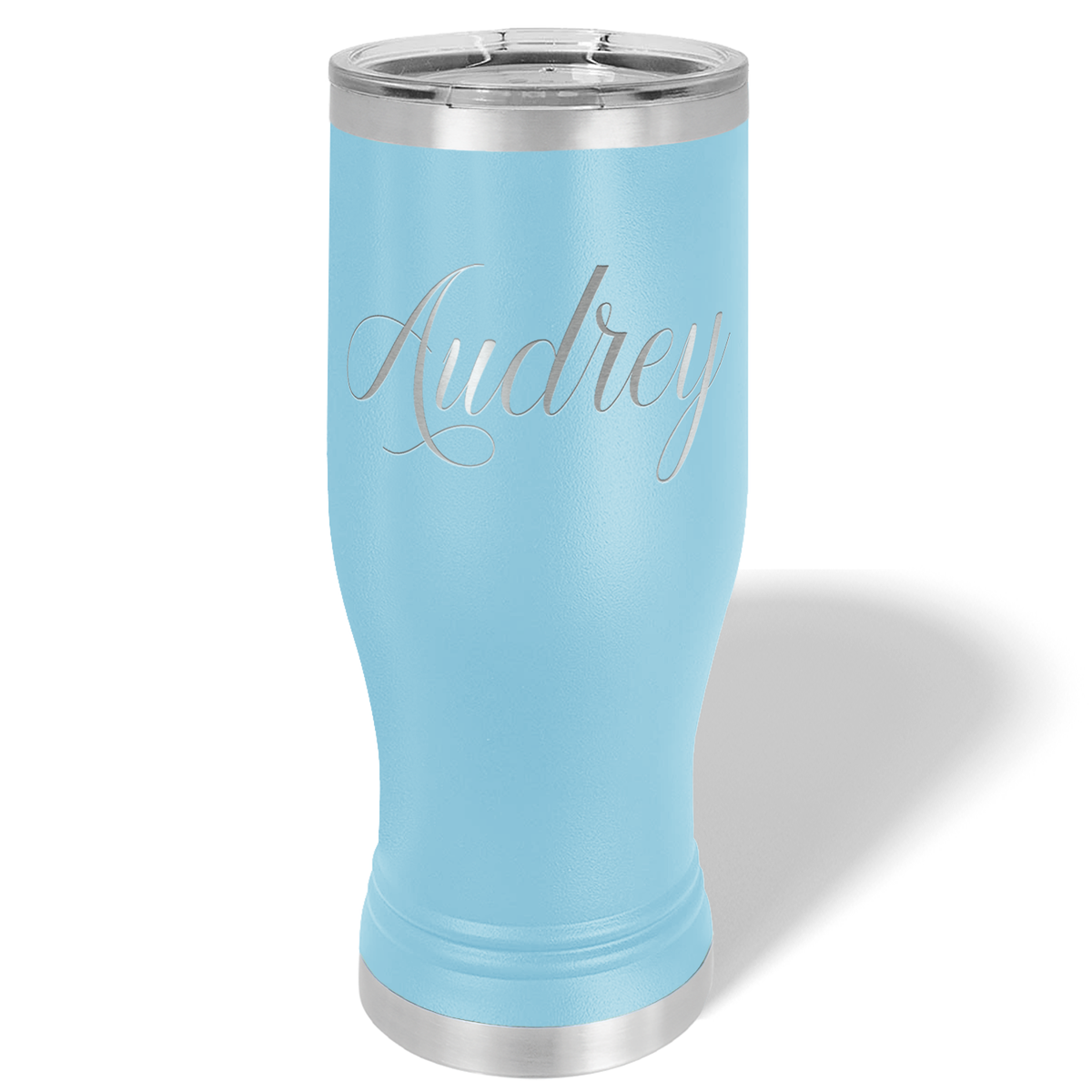 Personalized Engraved 20 oz Pilsner - Lite Blue