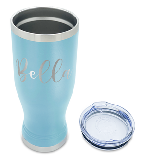 Personalized Engraved 20 oz Pilsner - Lite Blue