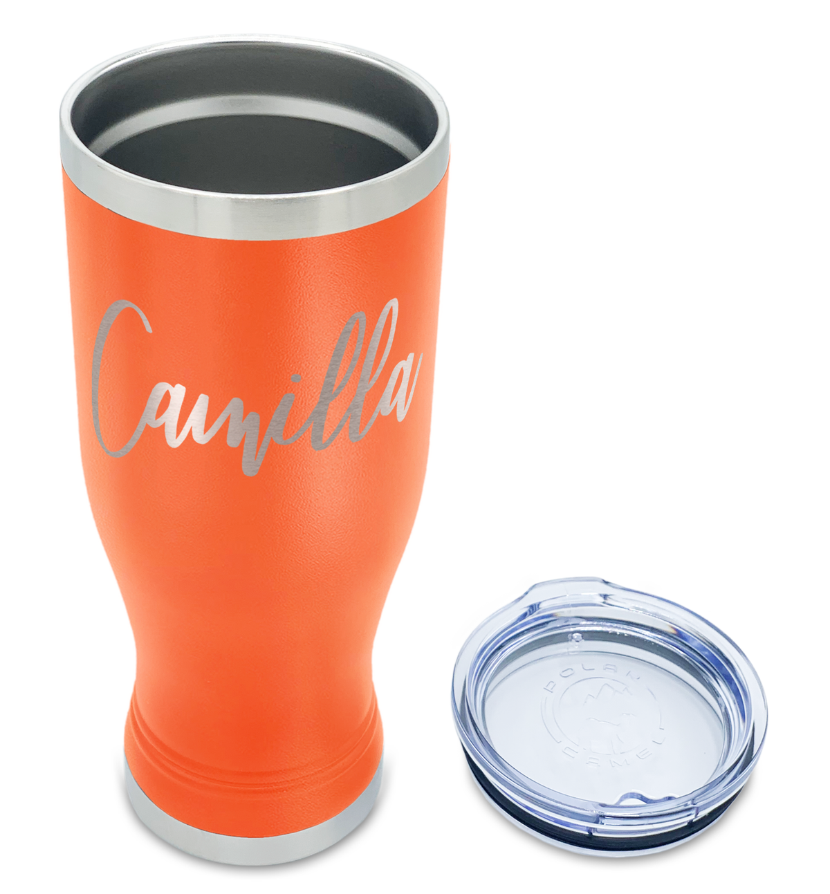 Personalized Engraved 20 oz Pilsner - Orange