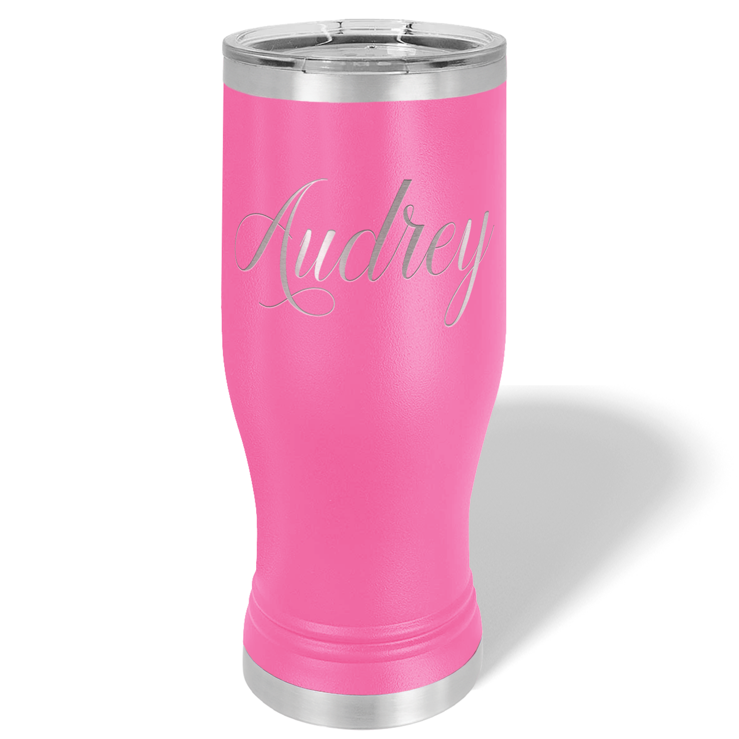 Personalized Engraved 20 oz Pilsner - Pink