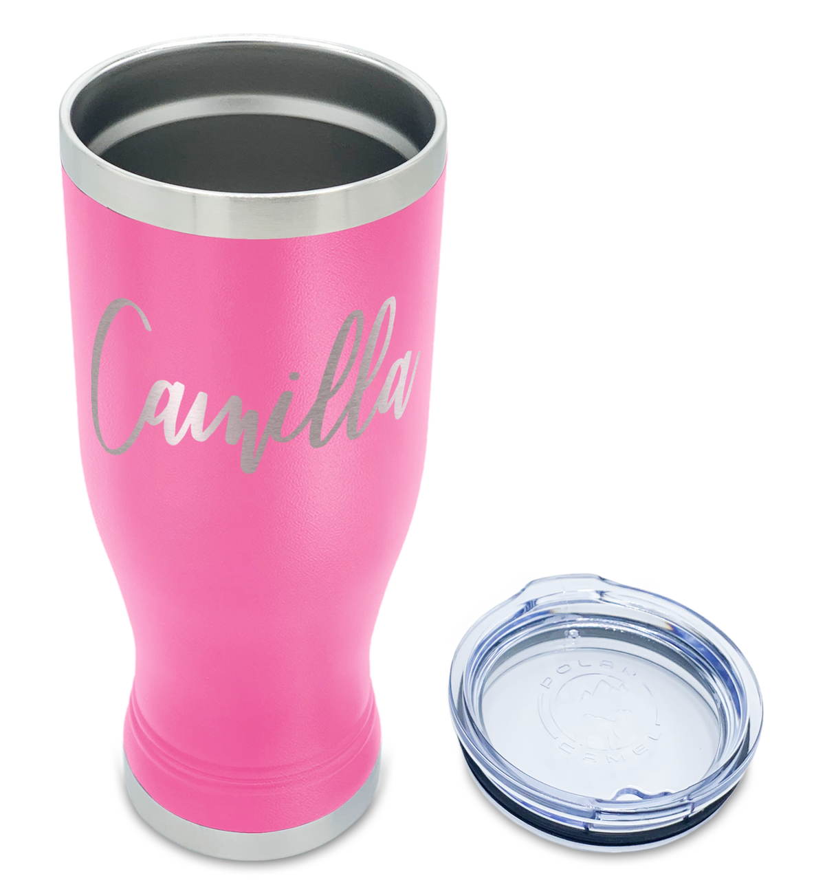 Personalized Engraved 20 oz Pilsner - Pink