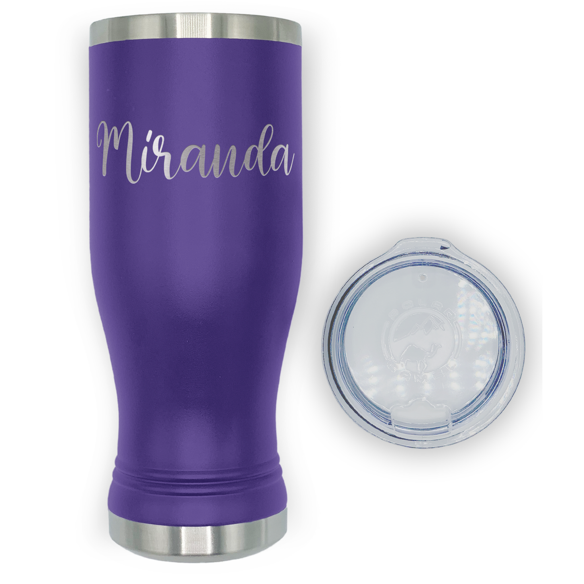 Personalized Engraved 20 oz Pilsner - Purple