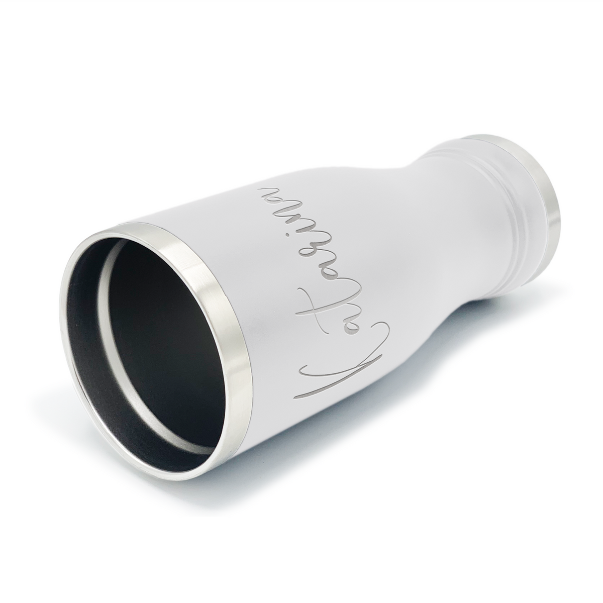 Personalized Engraved 20 oz Pilsner - White