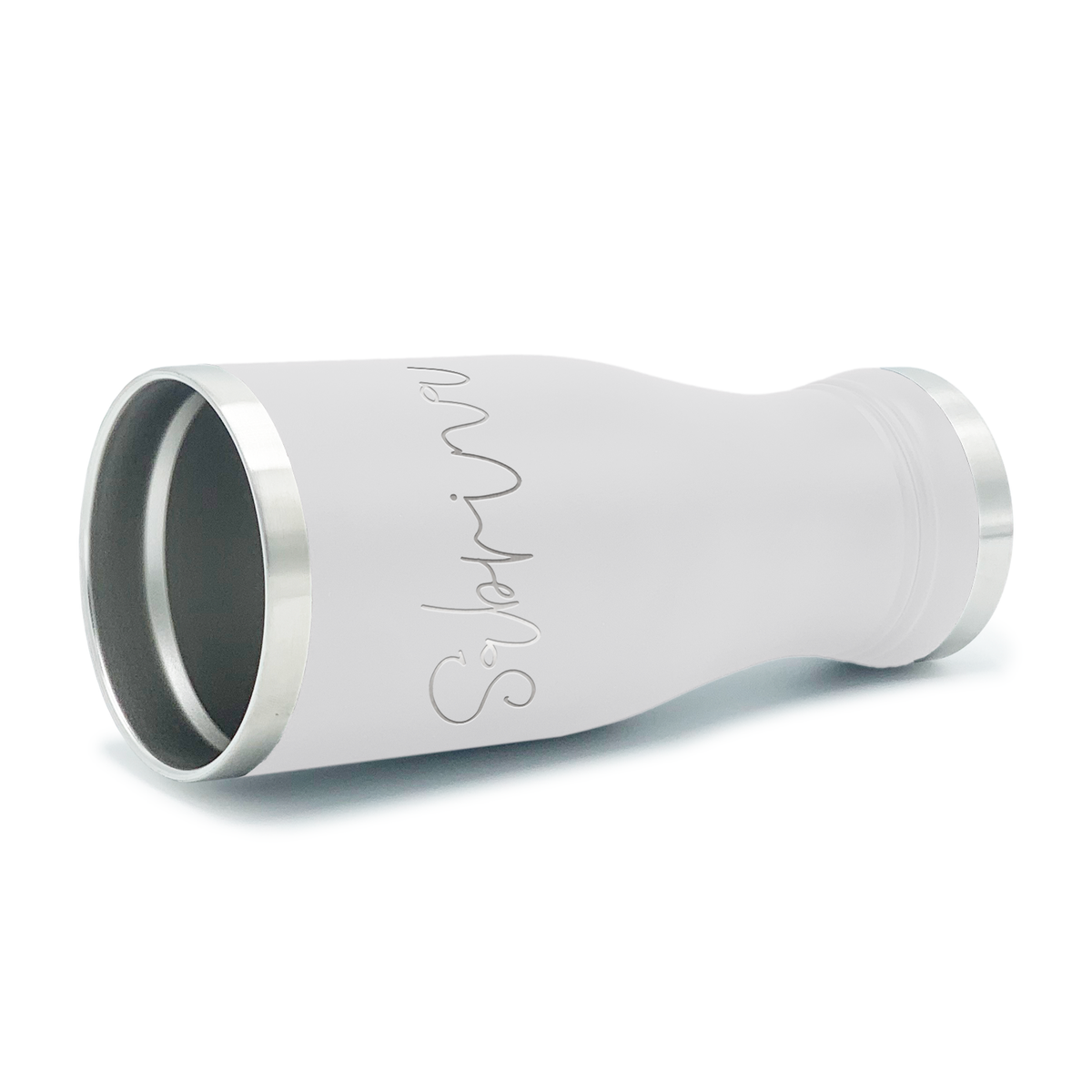 Personalized Engraved 20 oz Pilsner - White