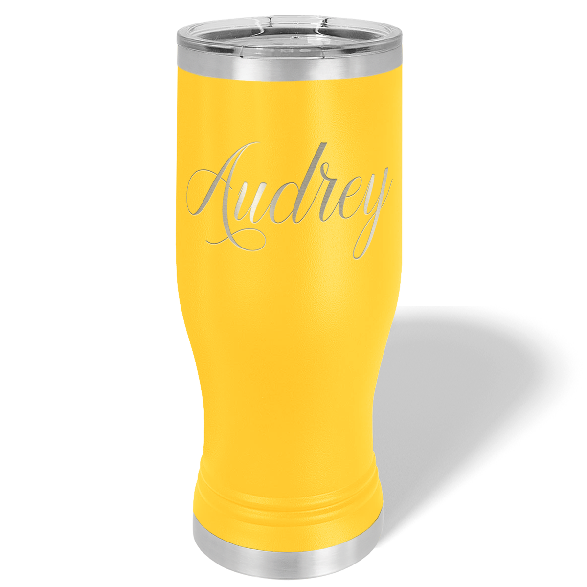 Personalized Engraved 20 oz Pilsner - Yellow