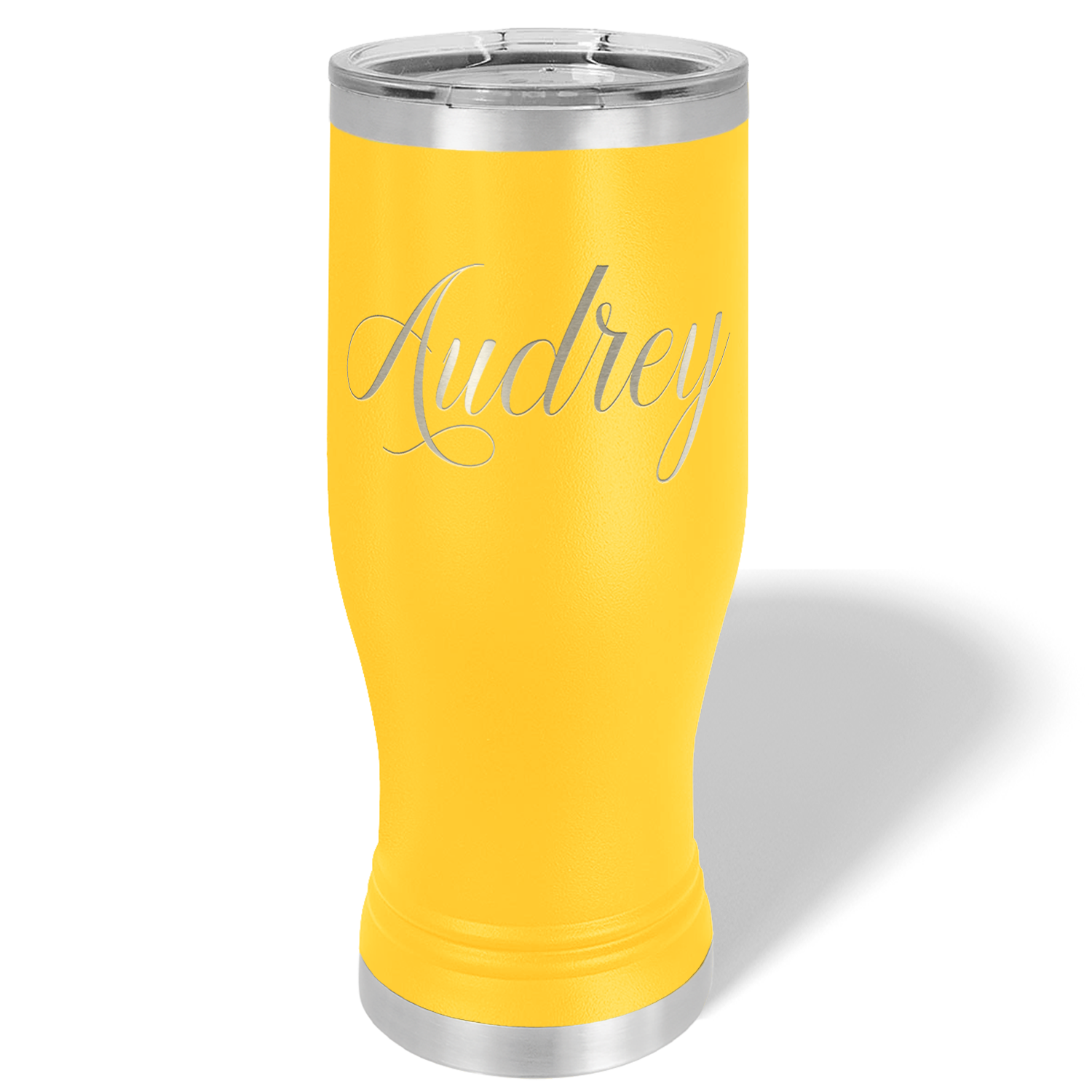 Personalized Engraved 20 oz Pilsner - Yellow