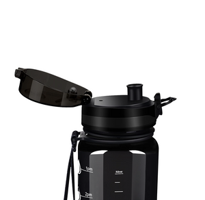 Black Flip Top Lid for 32oz Tritan Water Bottles