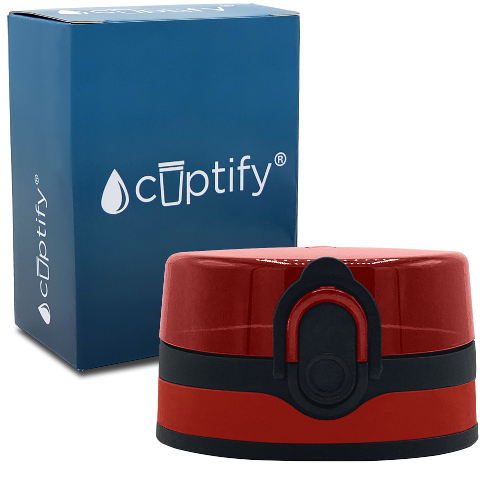 Red Flip Top Lid for 32oz Tritan Water Bottles