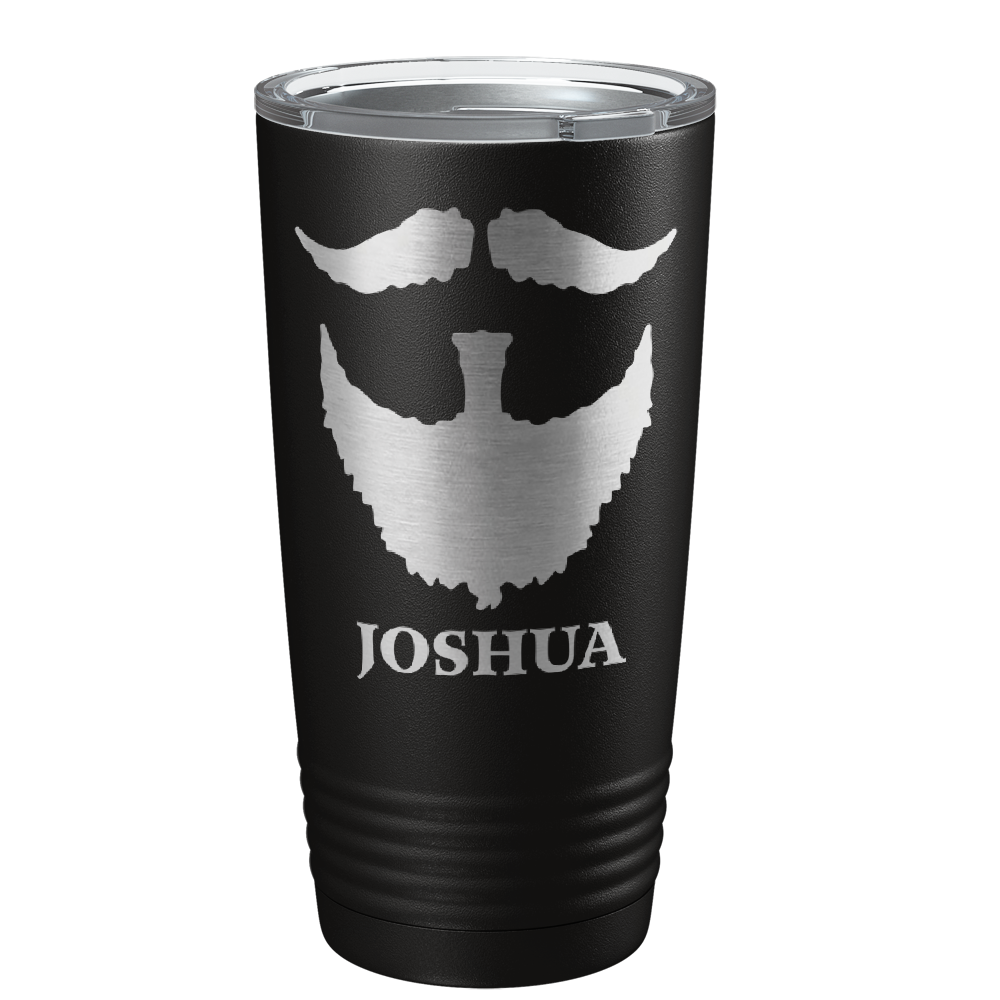 Beard Groomsmen on Black 20 oz Stainless Stell Tumbler