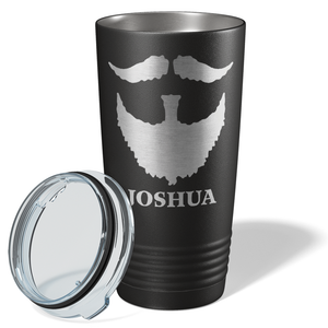 Beard Groomsmen on Black 20 oz Stainless Stell Tumbler