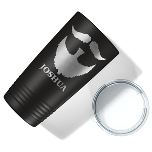 Beard Groomsmen on Black 20 oz Stainless Stell Tumbler